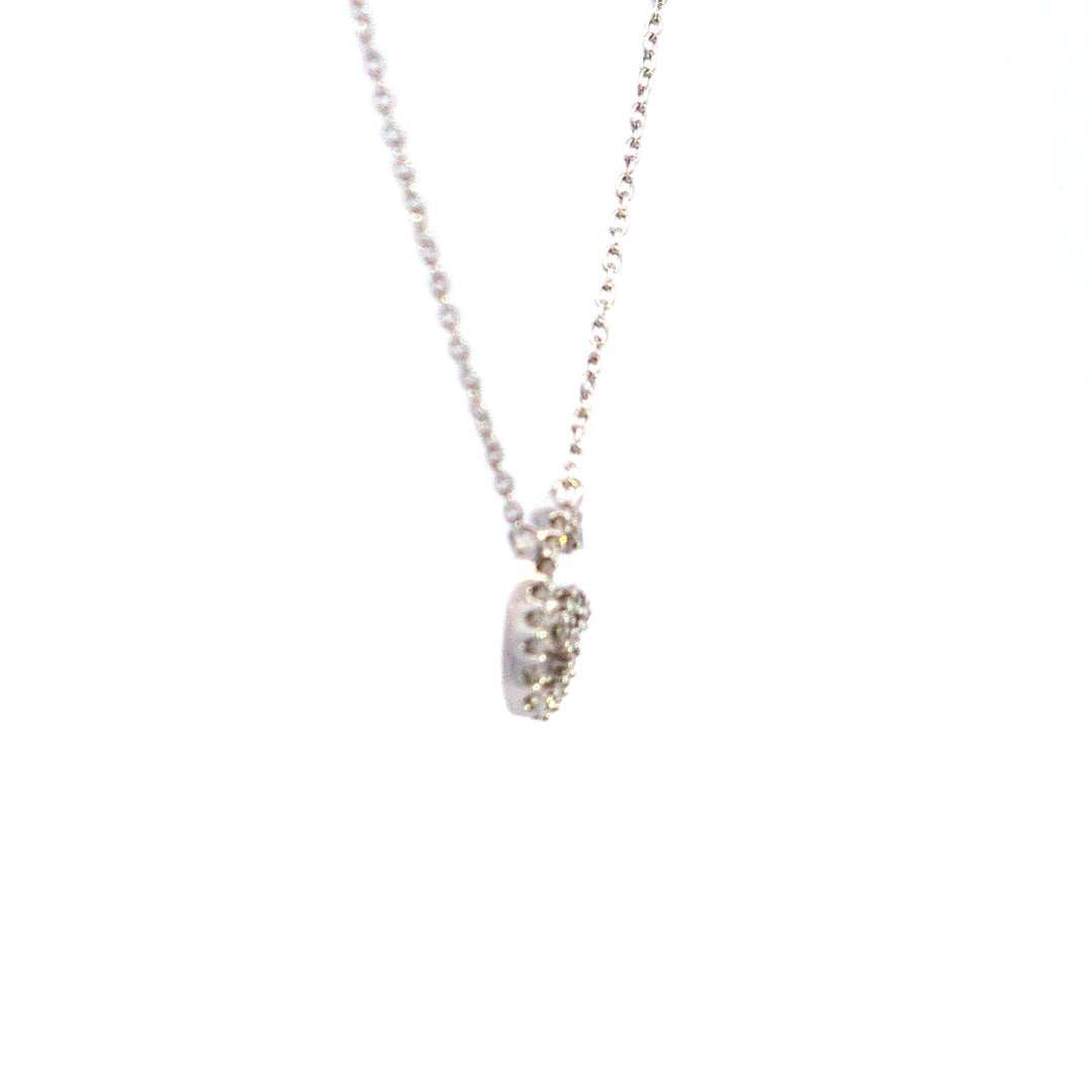 10KW Diamond Script Initial G Necklace