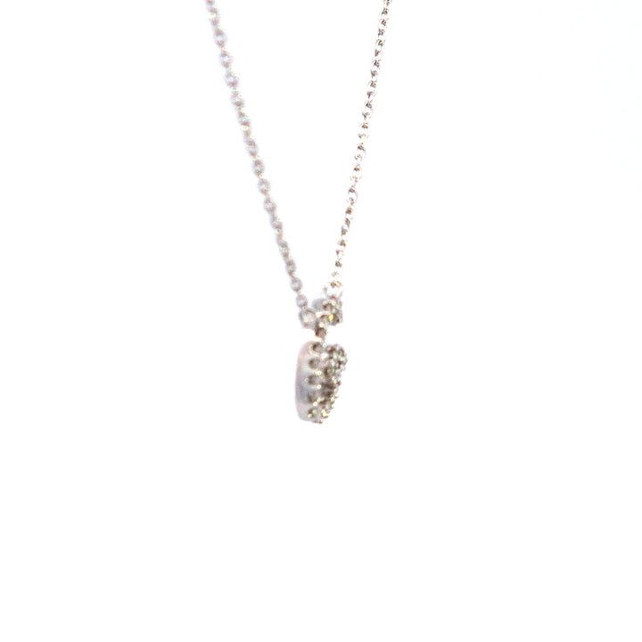 10KW Diamond Script Initial G Necklace