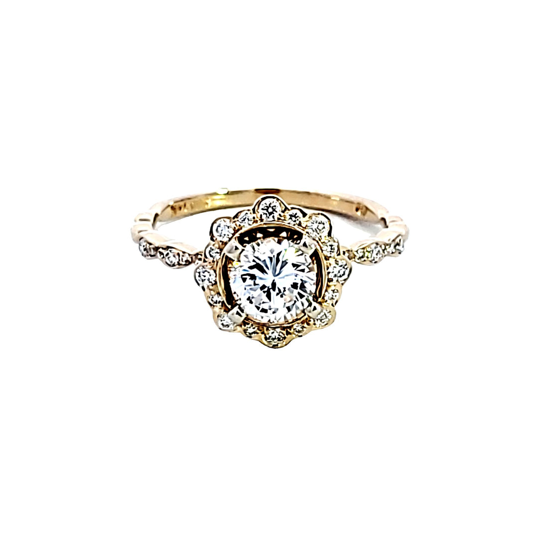 14KY Diamond Semi Mount Engagement Ring