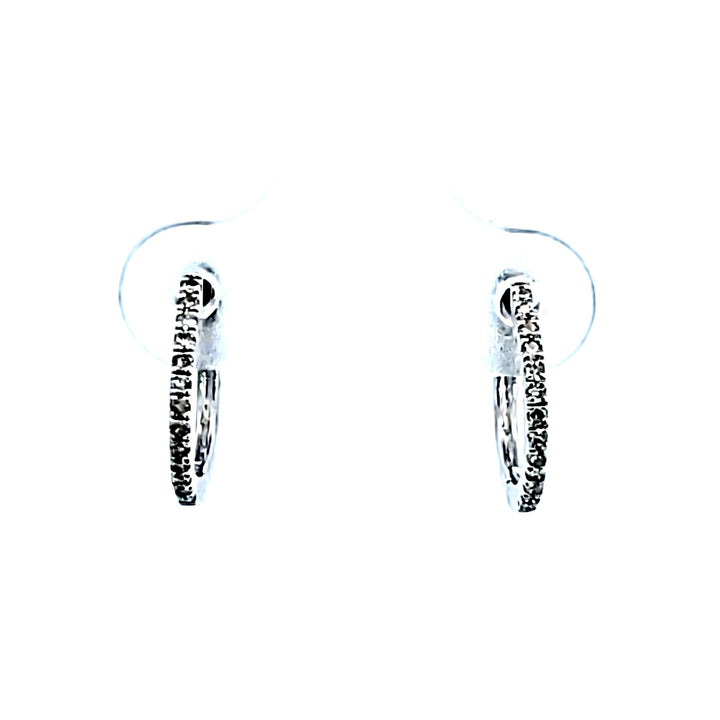 14KW Diamond Huggie Earrings