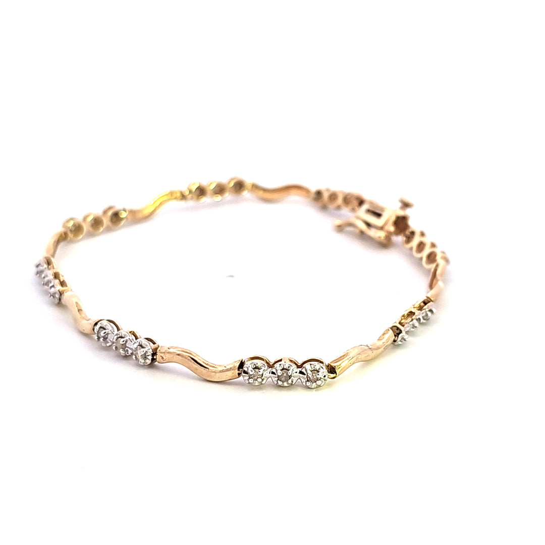 10KY Diamond Estate Bracelet