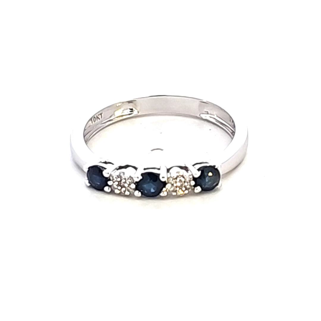 10KW Sapphire and Diamond Estate Ring