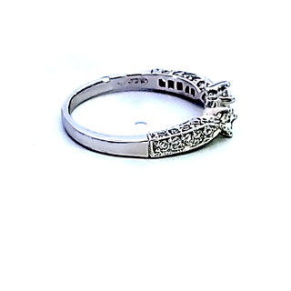 14KW Diamond Semi Mount Engagement  Ring