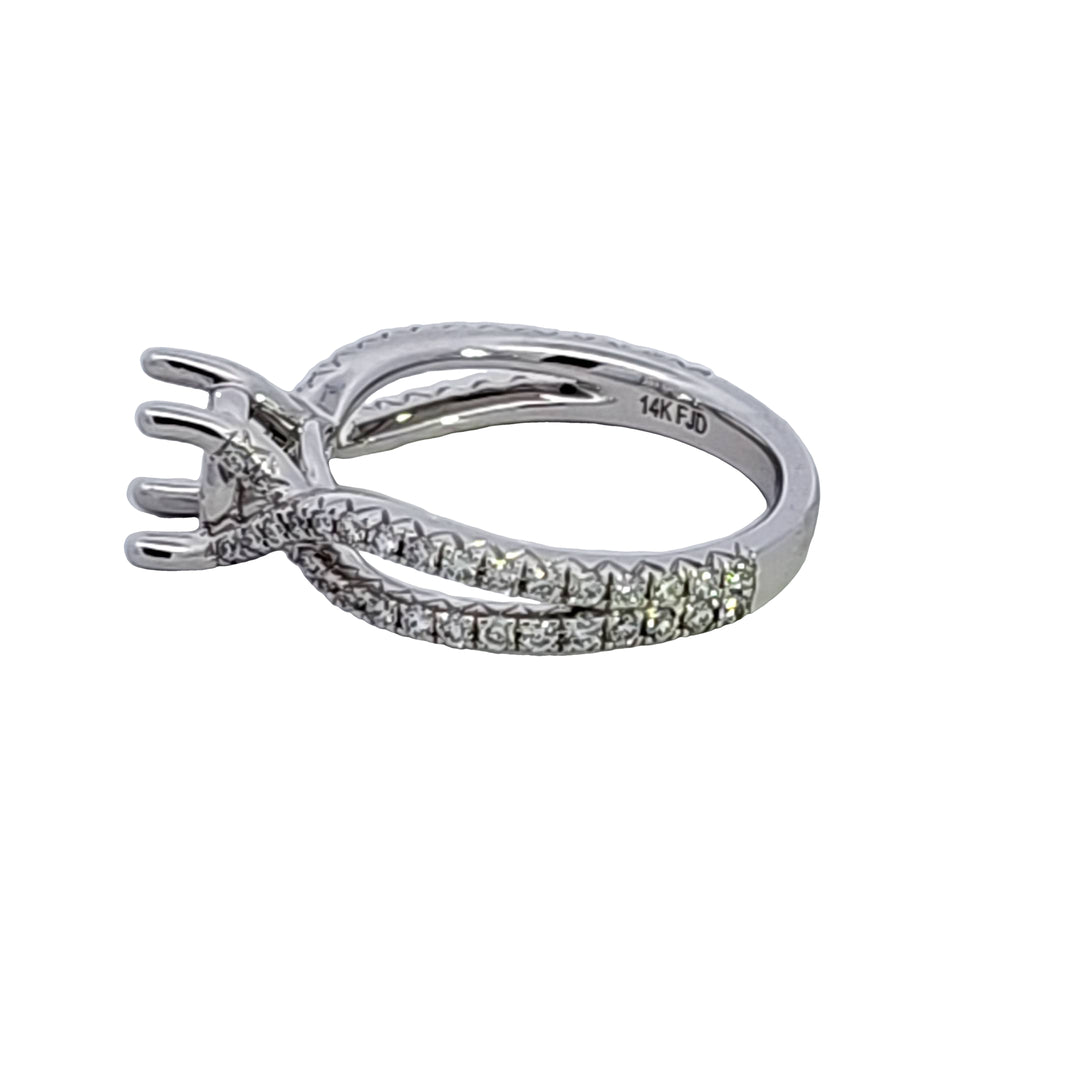 14KW Diamond Semi Mount Engagement Ring