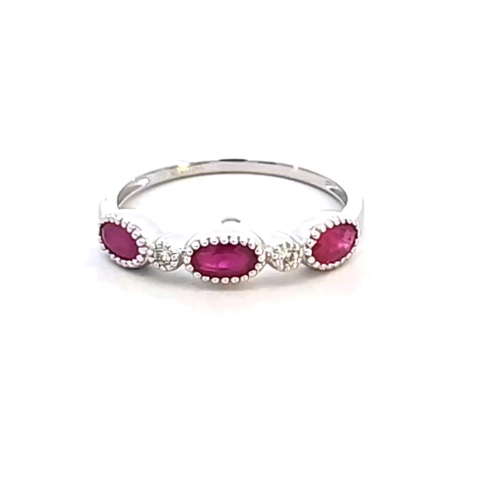 14KW Ruby and Diamond Ring