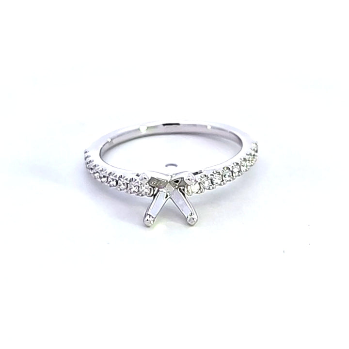 14KW Diamond Semi Mount Engagement Ring