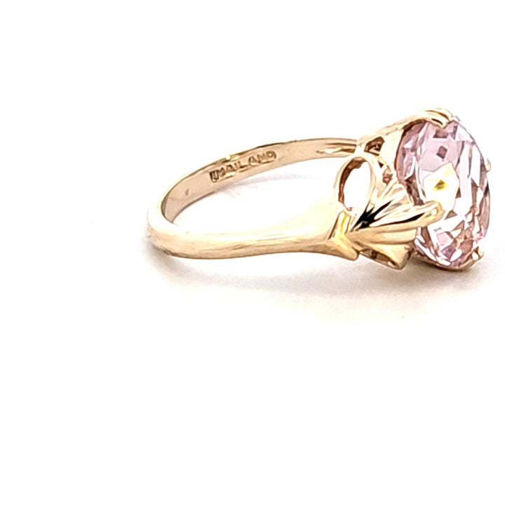 14KY Oval Kunzite Estate Ring