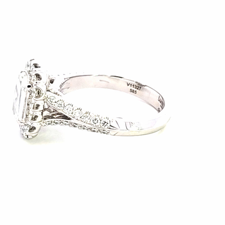 14KW Crisscut Classic Diamond Engagement Ring