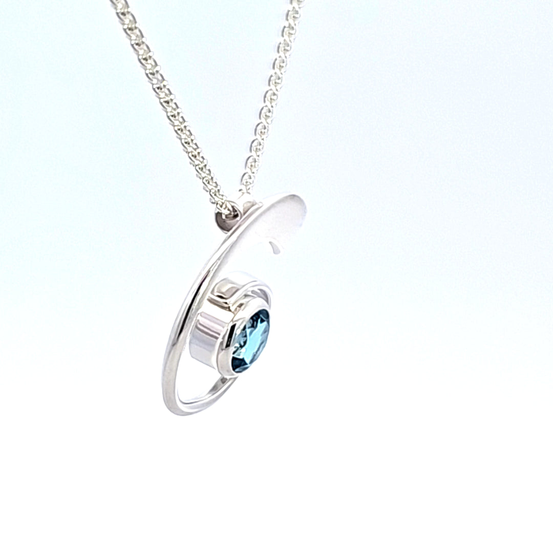 Sterling Silver Nautilus Pendant Necklace