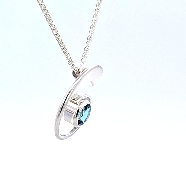 Sterling Silver Nautilus Pendant Necklace