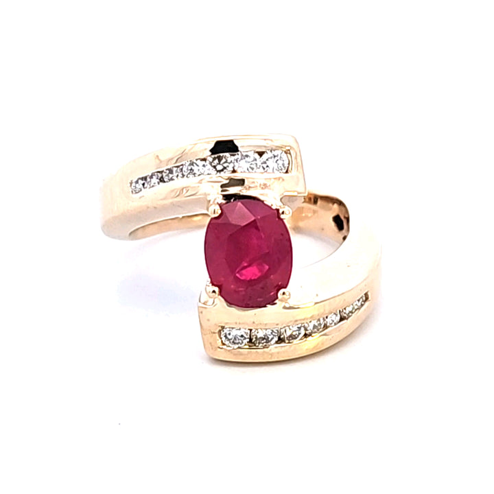 14KY Ruby and Diamond Estate Ring