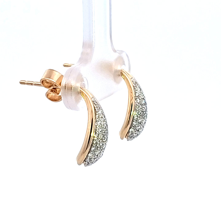 14KY Diamond Drop Earrings